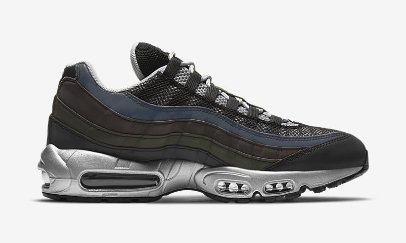 ナイキ エア マックス 95 プレミアム “ブラック/メタリックシルバー/ゲームロイヤル” (NIKE AIR MAX 95 PREMIUM “Black/Metallic Silver/Game Royal”) [DH8075-001]