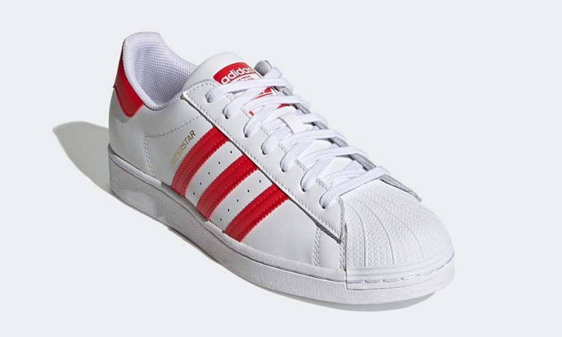 12/19 発売！過去のアーカイブから着想を得た adidas Originals SUPERSTAR “White/Vivid Red/True Blue” (アディダス オリジナルス スーパースター “ホワイト/ビビッドレッド/トゥルーブルー”) [H68094,H68095]