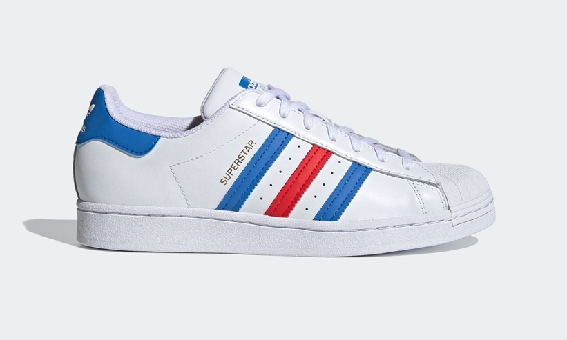 12/19 発売！過去のアーカイブから着想を得た adidas Originals SUPERSTAR “White/Vivid Red/True Blue” (アディダス オリジナルス スーパースター “ホワイト/ビビッドレッド/トゥルーブルー”) [H68094,H68095]