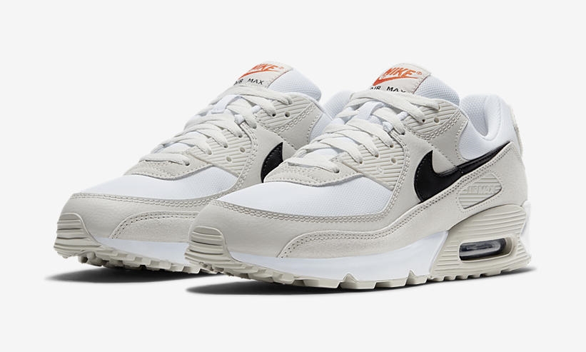 ナイキ エア マックス 90 “ライトボーン/チームオレンジ” (NIKE AIR MAX 90 “Light Bone/Team Orange”) [DH4103-100]