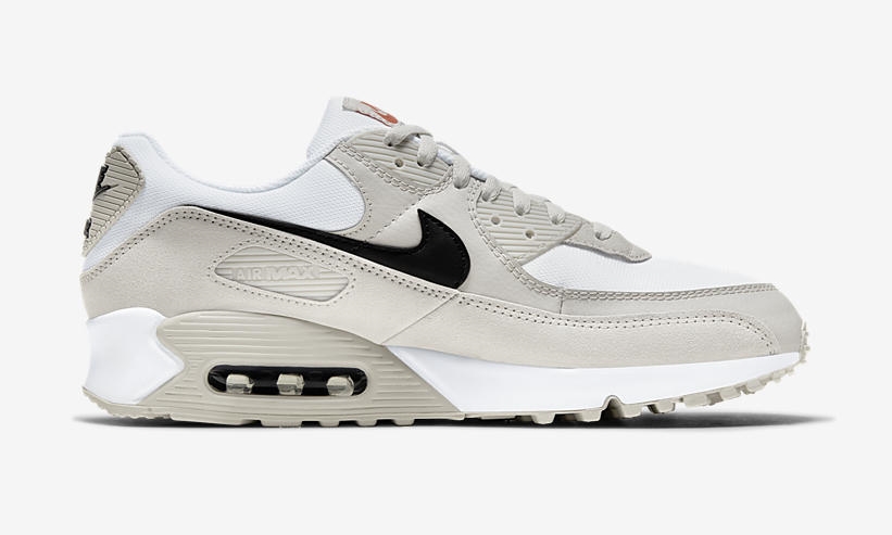 ナイキ エア マックス 90 “ライトボーン/チームオレンジ” (NIKE AIR MAX 90 “Light Bone/Team Orange”) [DH4103-100]