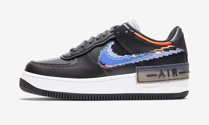 ナイキ ウィメンズ エア フォース 1 ロー シャドウ “ブラック/ブルー/オレンジ” (NIKE WMNS AIR FORCE 1 LOW SHADOW “Black/Blue/Orange”) [CV8480-001]