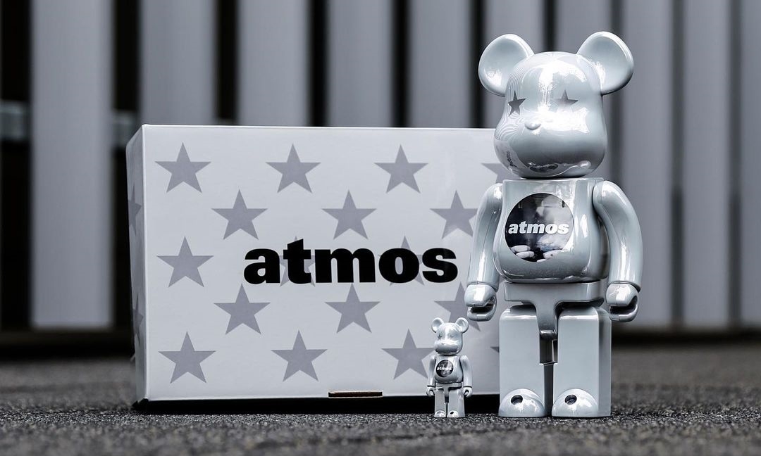 BE@RBRICK atmos WHITE CHROME 100％ & 400％