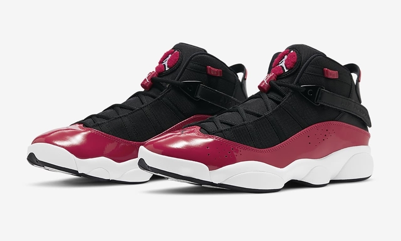 ナイキ エア ジョーダン シックス リングス “ブラック/フィットネスレッド/ホワイト” (NIKE AIR JORDAN SIX RINGS {6 RINGS} “Black/Fitness Red/White”) [322992-060]