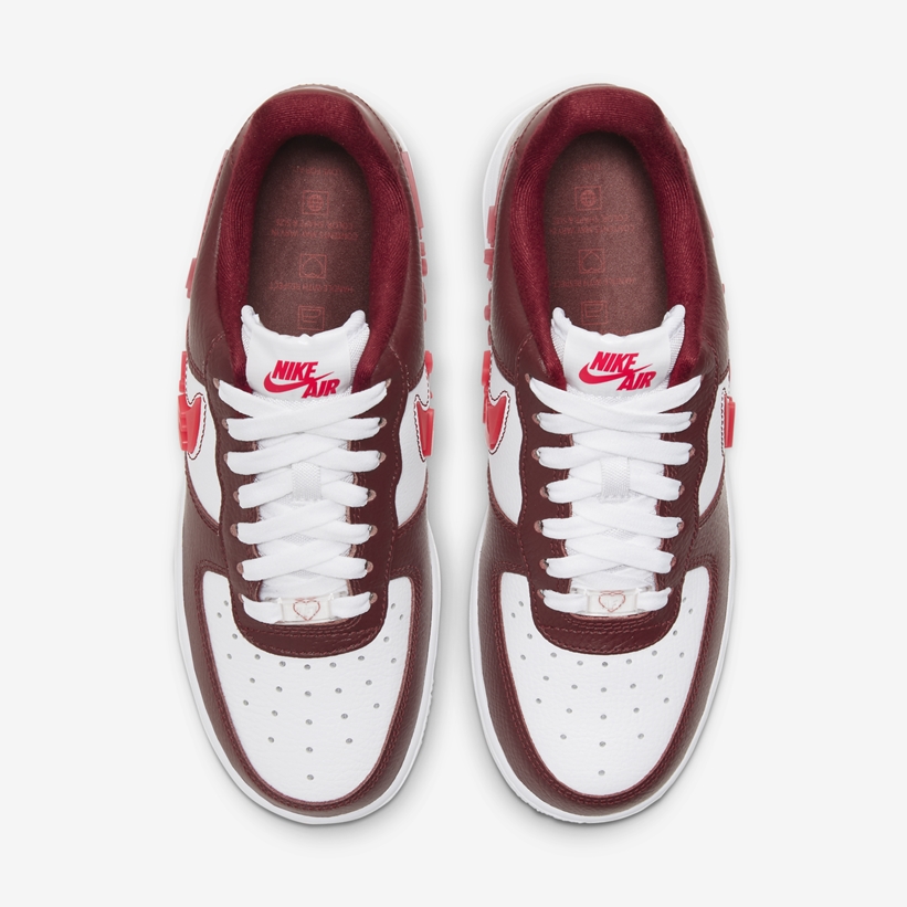 ナイキ エア フォース 1 07 ロー SE “ラブ・フォー・オール” バーガンディ/ホワイト (NIKE AIR FORCE 1 07 LOW SE “Love For All” Burgundy/White) [CV8482-600]