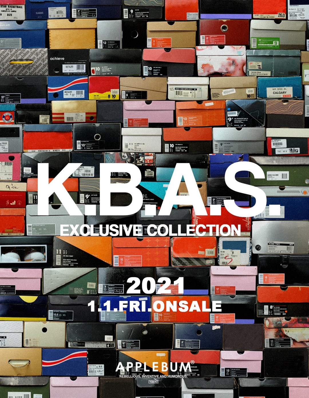 【APPLEBUM 2021年 初売り】3店舗限定 ”K.B.A.S.”コレクションが1/1 発売 (アップルバム)