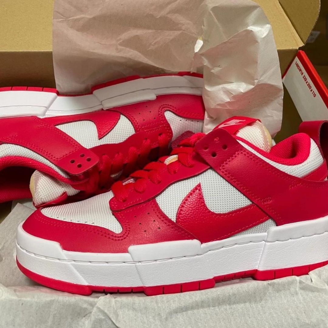 1/7 発売！ナイキ ダンク ロー ディスラプト “サイレンレッド/ホワイト” (NIKE WMNS “DUNK” LOW DISRUPT “Siren Red/White”) [CK6654-601]