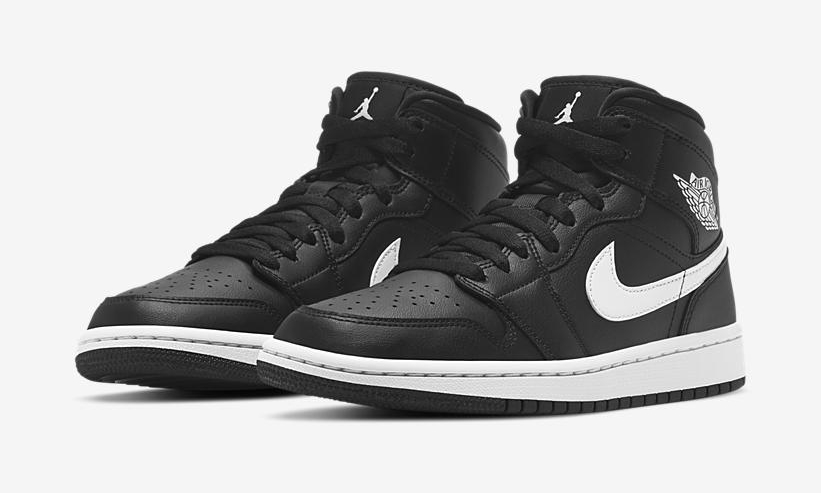 国内 1/5 発売！ナイキ ウィメンズ エア ジョーダン 1 ミッド “ブラック/ホワイト” (NIKE WMNS AIR JORDAN 1 MID “Black/White”) [BQ6472-011]