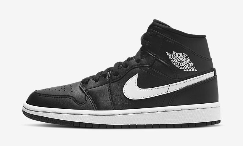 国内 1/5 発売！ナイキ ウィメンズ エア ジョーダン 1 ミッド “ブラック/ホワイト” (NIKE WMNS AIR JORDAN 1 MID “Black/White”) [BQ6472-011]