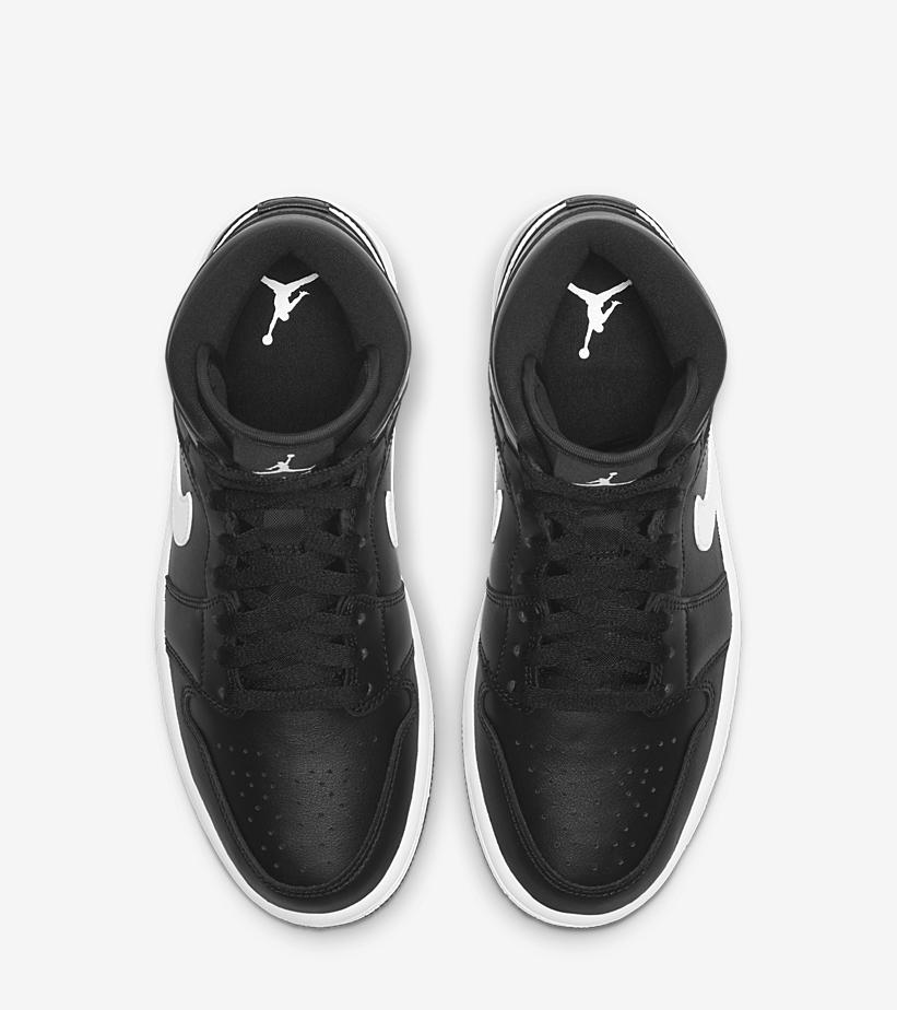 国内 1/5 発売！ナイキ ウィメンズ エア ジョーダン 1 ミッド “ブラック/ホワイト” (NIKE WMNS AIR JORDAN 1 MID “Black/White”) [BQ6472-011]
