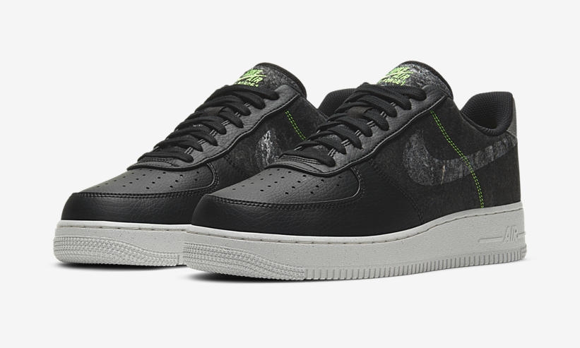 国内 1/9 発売！ナイキ エア フォース 1 07 ロー “ブラック/クリア/エレクトリックグリーン” (NIKE AIR FORCE 1 07 LOW “Black/Clear/Electric Green”) [CV1698-001]