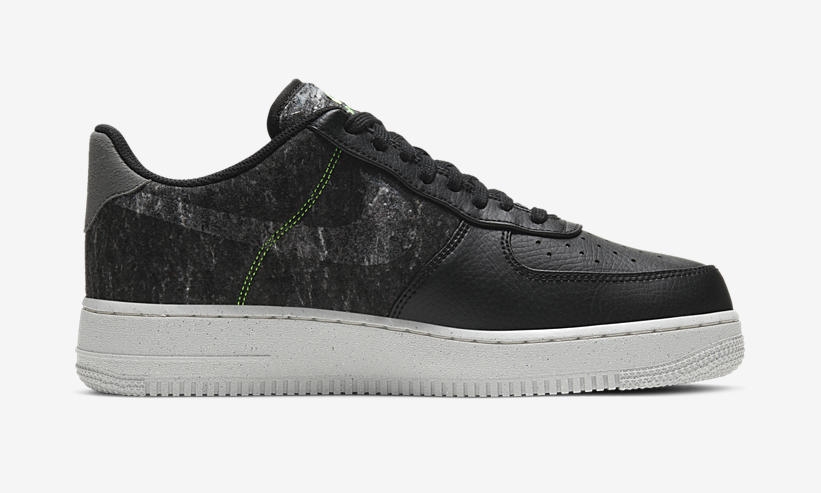 国内 1/9 発売！ナイキ エア フォース 1 07 ロー “ブラック/クリア/エレクトリックグリーン” (NIKE AIR FORCE 1 07 LOW “Black/Clear/Electric Green”) [CV1698-001]