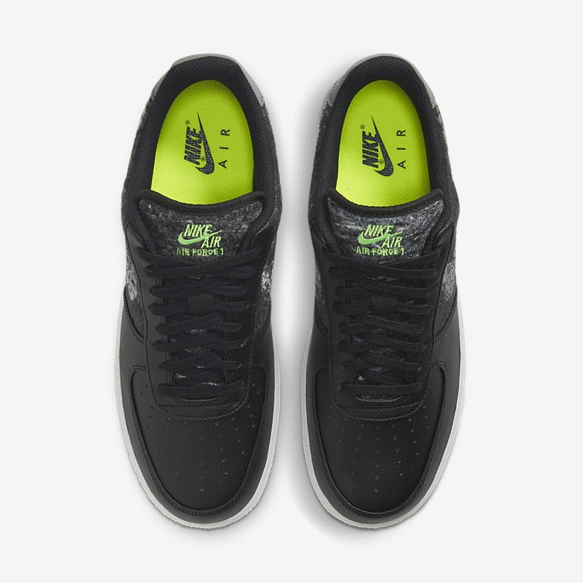 国内 1/9 発売！ナイキ エア フォース 1 07 ロー “ブラック/クリア/エレクトリックグリーン” (NIKE AIR FORCE 1 07 LOW “Black/Clear/Electric Green”) [CV1698-001]