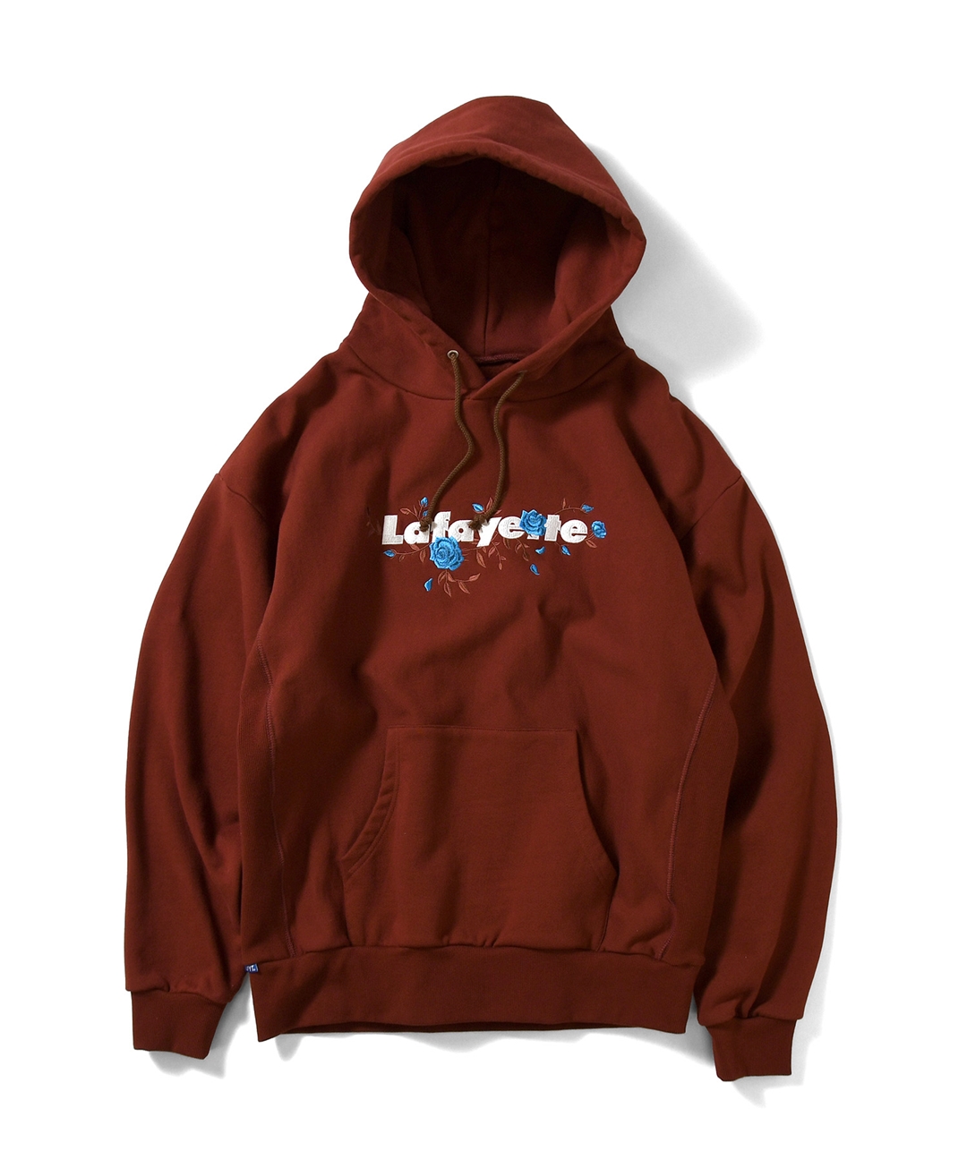 Lafayetteのコアロゴとローズの刺繍をバランスよく配したLafayette ROSE LOGO US COTTON HOODED SWEATSHIRTが2021年 1/1 発売 (ラファイエット)