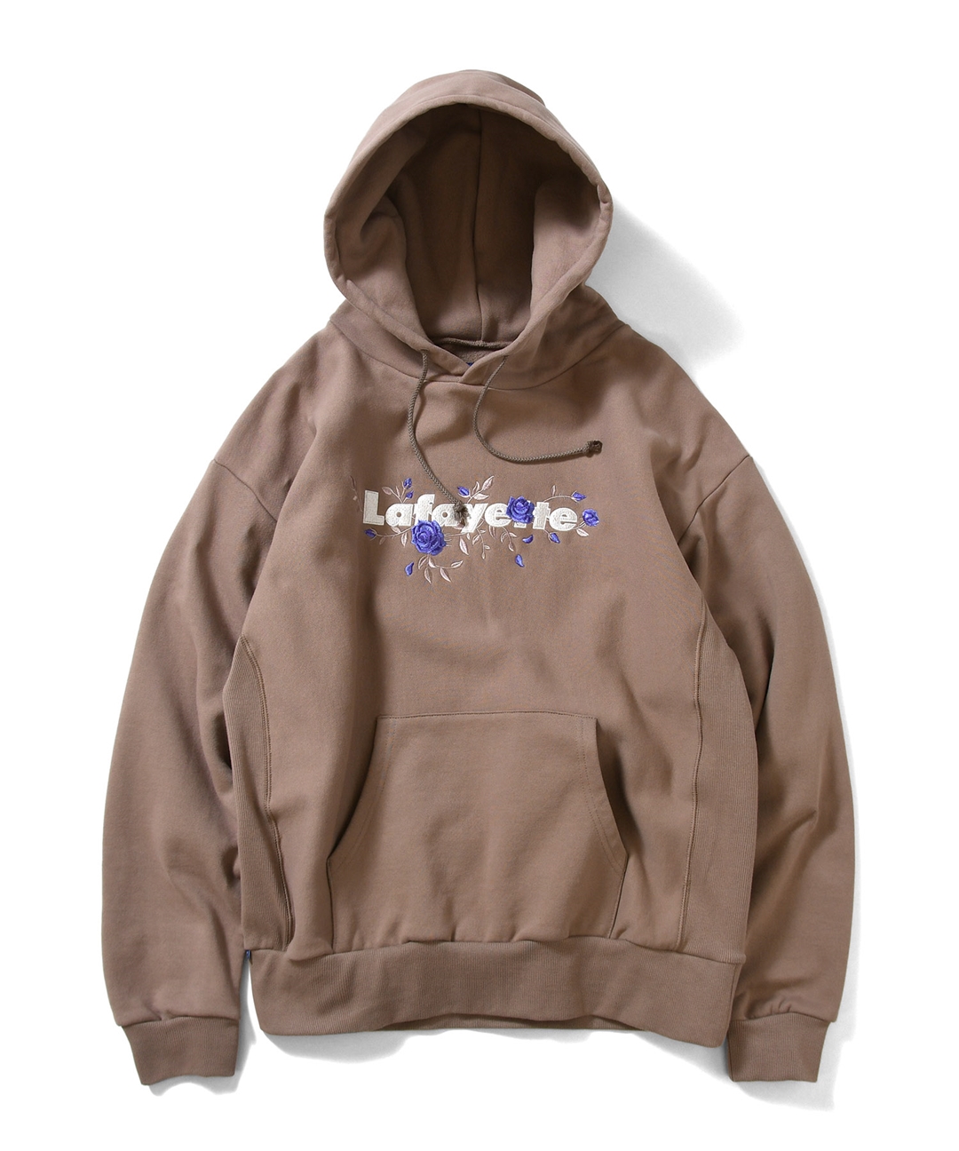 Lafayetteのコアロゴとローズの刺繍をバランスよく配したLafayette ROSE LOGO US COTTON HOODED SWEATSHIRTが2021年 1/1 発売 (ラファイエット)