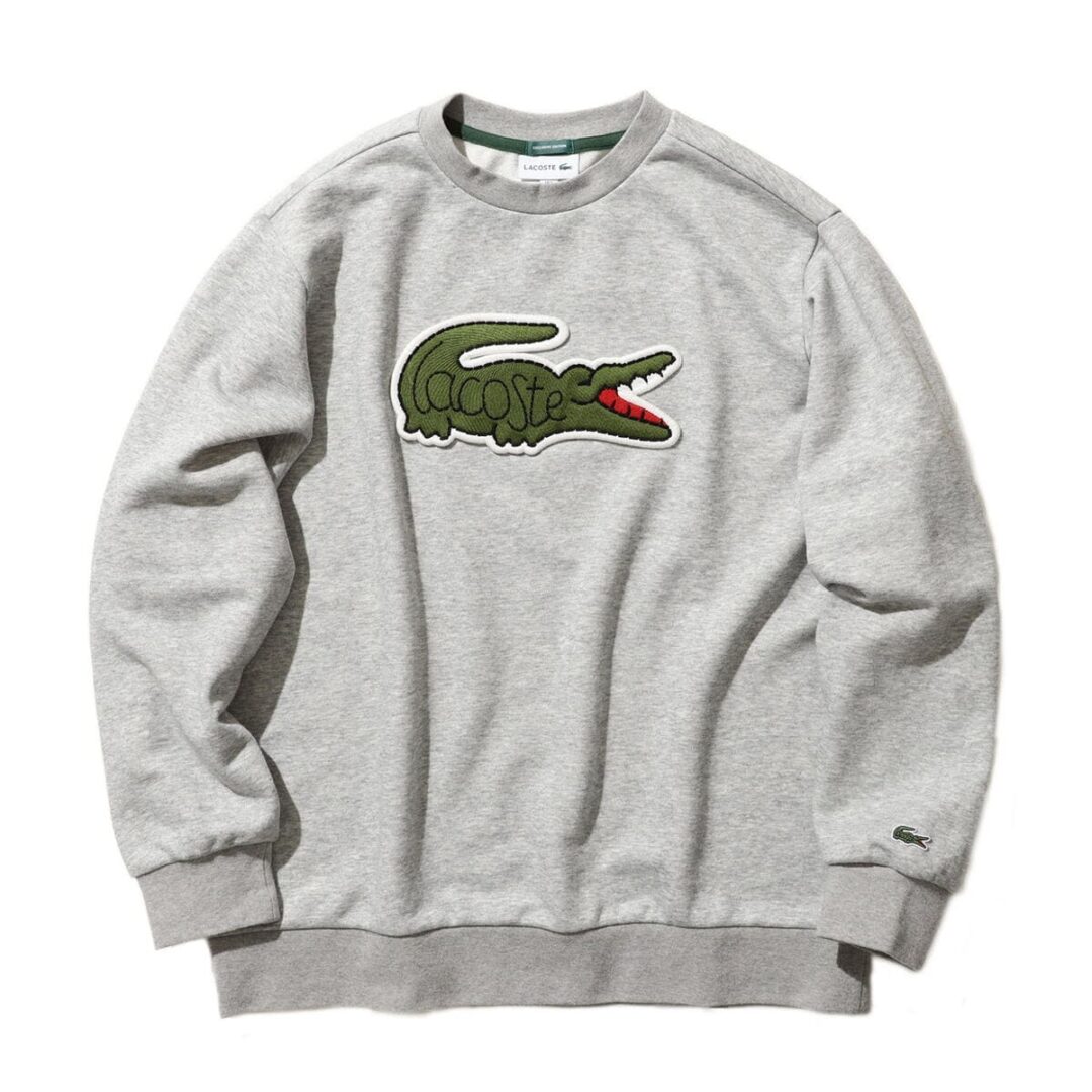 特大クロコロゴがポイント！LACOSTE × BEAMS 別注 Big Croco Crew Sweatが2021年 1月下旬発売 (ラコステ ビームス)