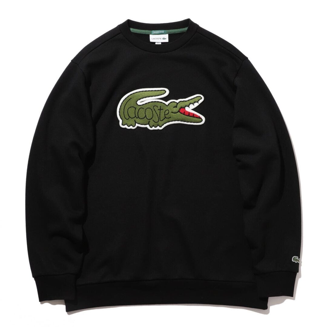 特大クロコロゴがポイント！LACOSTE × BEAMS 別注 Big Croco Crew Sweatが2021年 1月下旬発売 (ラコステ ビームス)