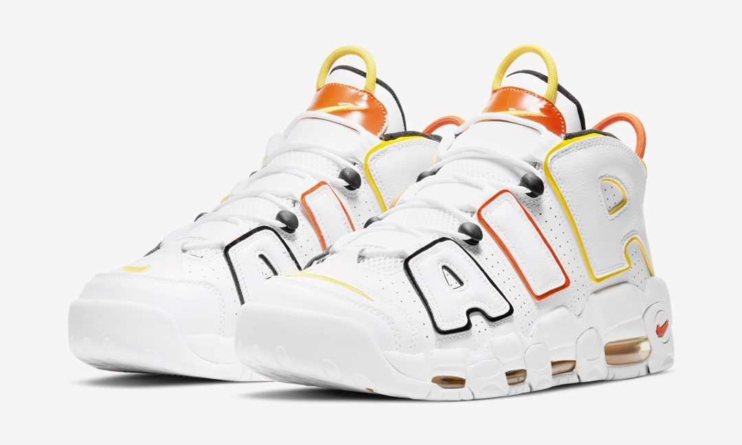 ナイキ GS エア モア アップテンポ “レイガンズ” (NIKE AIR MORE UPTEMPO “Rayguns”) [DD9223-100]