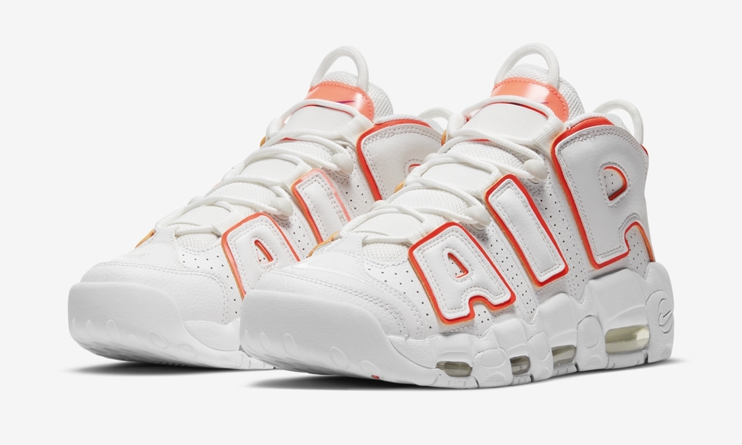 ナイキ エア モア アップテンポ “ホワイト/オレンジ/パープル” (NIKE AIR MORE UPTEMPO “White/Orange/Purple”) [DH4968-100]