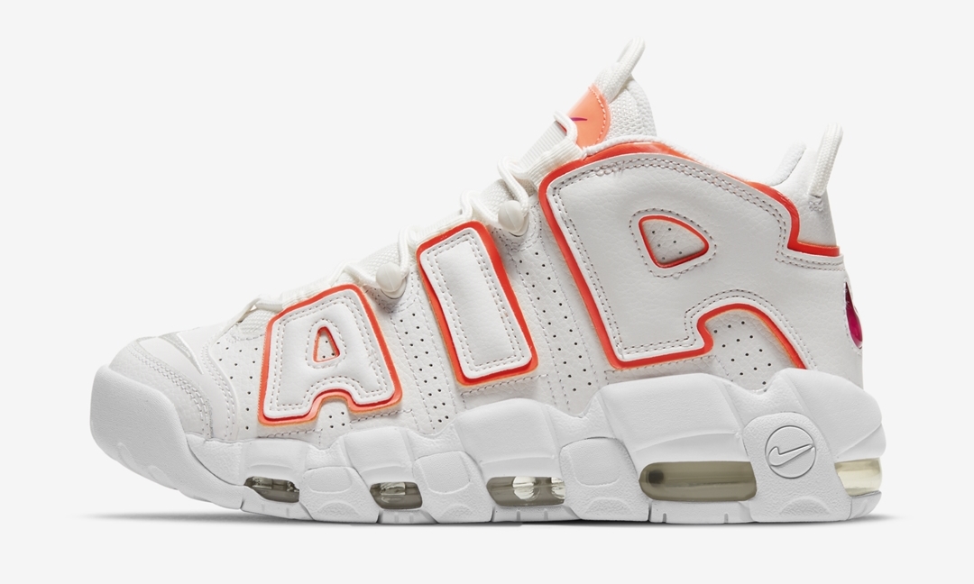 ナイキ エア モア アップテンポ “ホワイト/オレンジ/パープル” (NIKE AIR MORE UPTEMPO “White/Orange/Purple”) [DH4968-100]