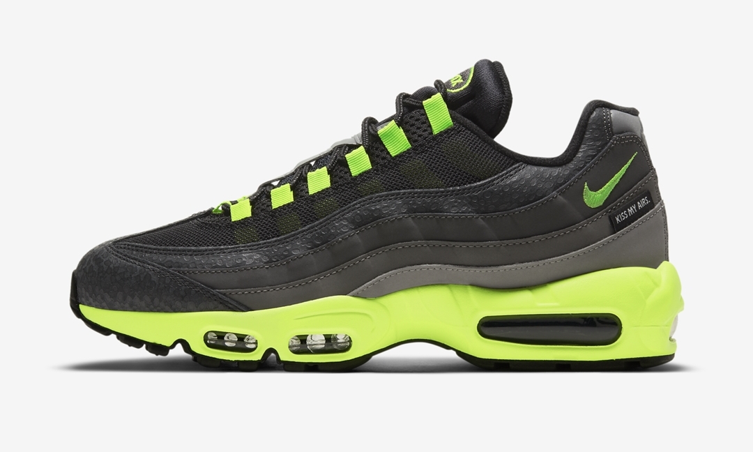 ナイキ エア マックス 95 "キス マイ エアーズ" ブラック/ボルト (NIKE AIR MAX 95 “KISS MY AIRS” Black/Volt) [DJ4627-001]