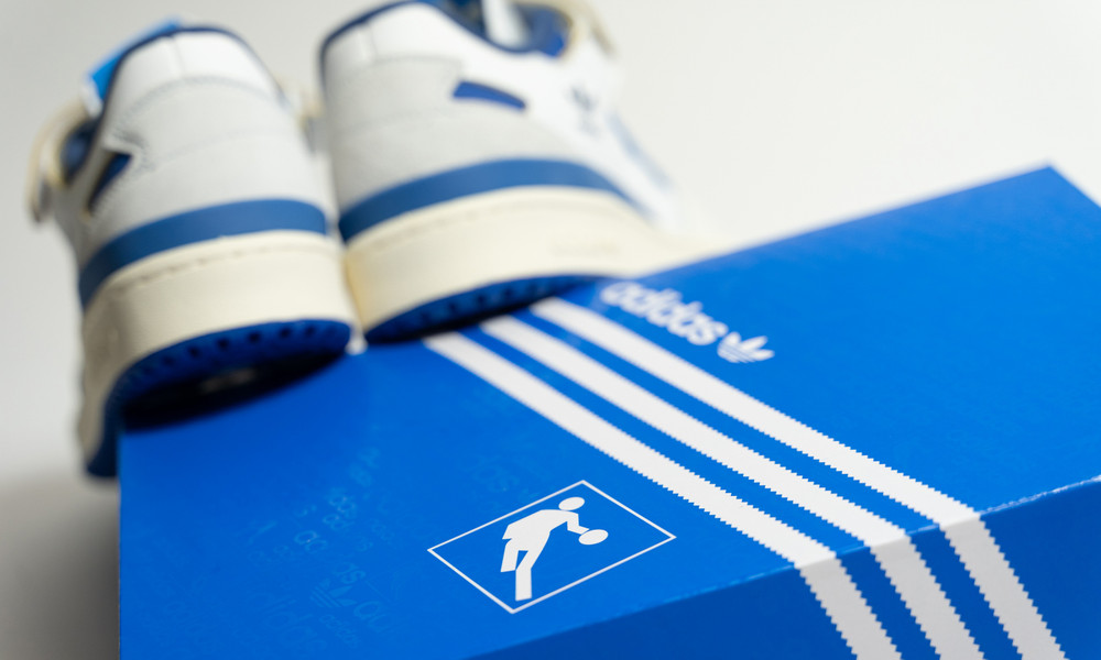 bright blue adidas shoes