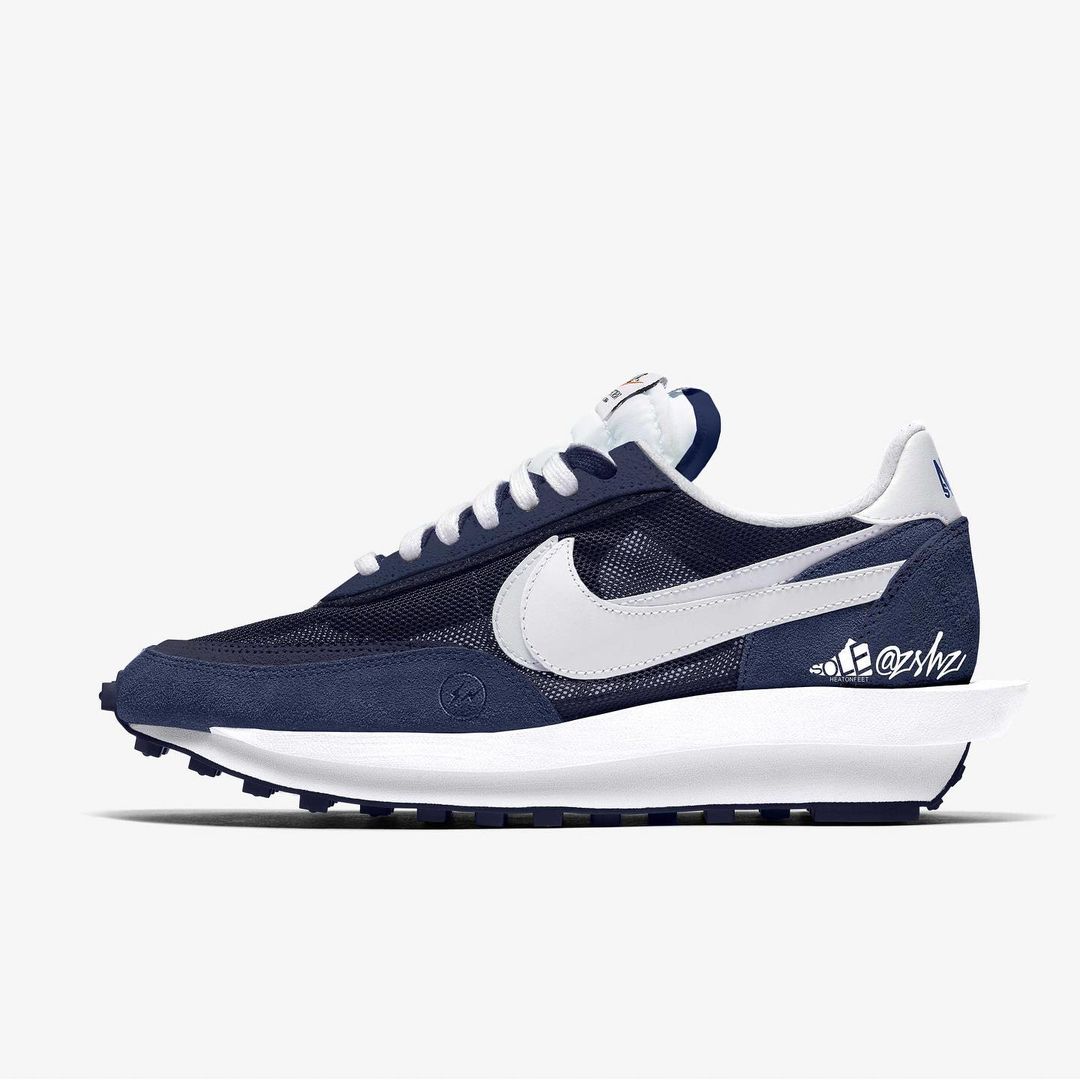 国内 8/24 発売予定】FRAGMENT × Sacai × NIKE LDwaffle SF “Grey/Blue ...