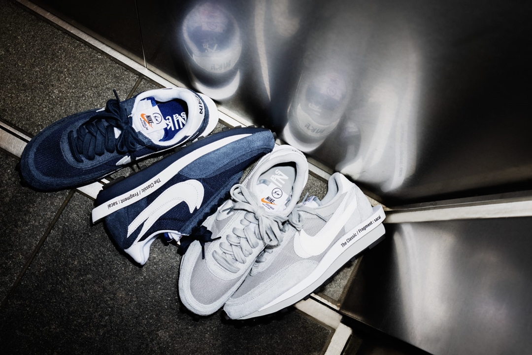 国内 8/24 発売予定】FRAGMENT × Sacai × NIKE LDwaffle SF “Grey/Blue