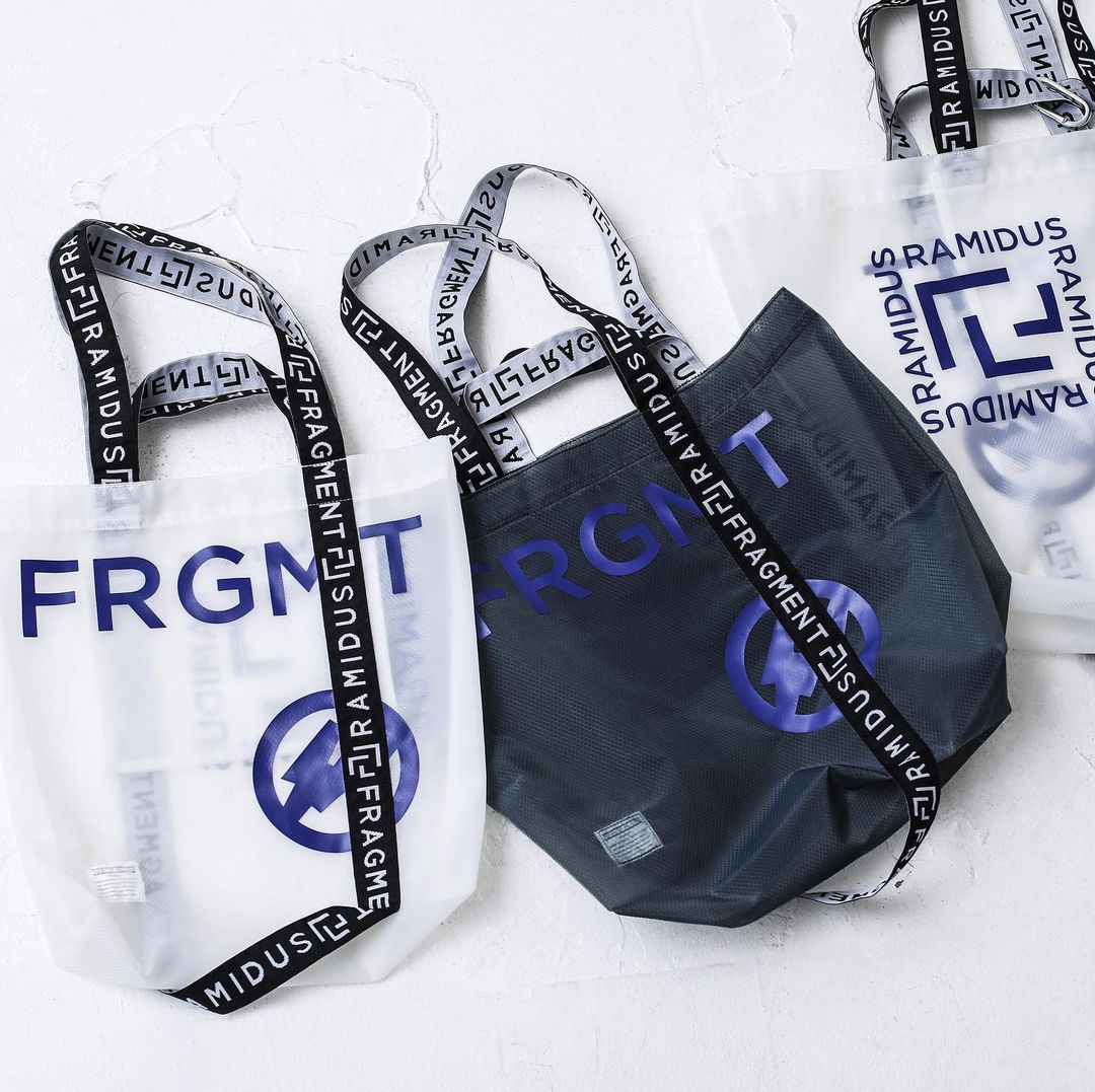 FRAGMENT × RAMIDUS コラボ最新作、非常に軽量で通気性のある半透明素材として知られる「NEXKIN」を採用したトートバッグコレクションが1/4 発売 (フラグメント 藤原ヒロシ ラミダス)