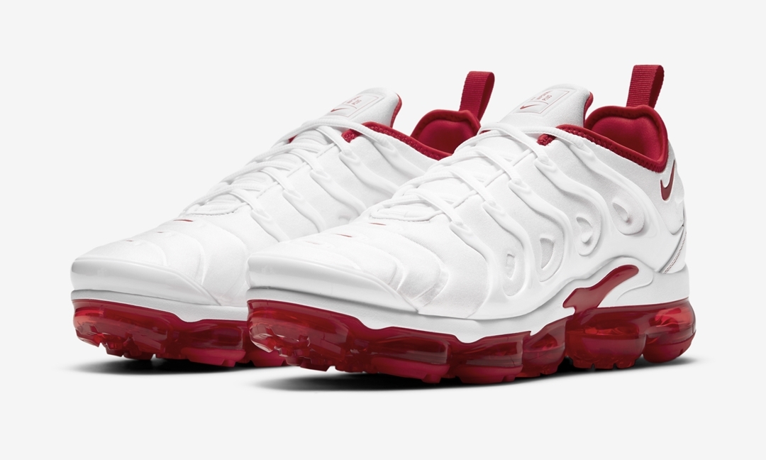 ナイキ エア ヴェイパーマックス プラス "ホワイト/ユニバーシティレッド" (NIKE AIR VAPORMAX PLUS "White/University Red") [DH0279-100]