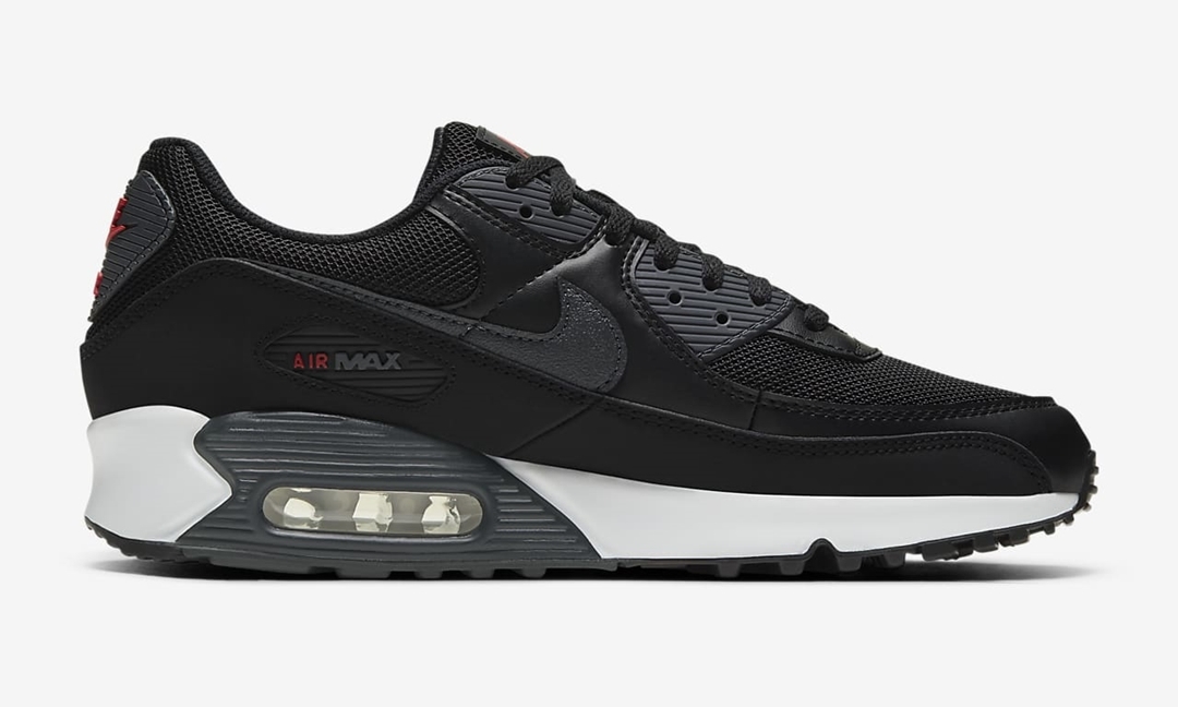 ナイキ エア マックス 90 “ブラック/ユニバーシティレッド” (NIKE AIR MAX 90 “Black/University Red”) [DH4095-001]