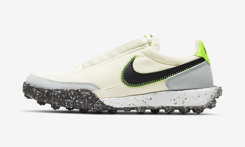 ナイキ ワッフル レーサー クレーター フォーム “ペールアイボリー/ブラック/エレクトリックグリーン” (NIKE WAFFLE RACER CRATER FOAM “Pale Ivory/Black/Electric Green”) [CT1983-102]
