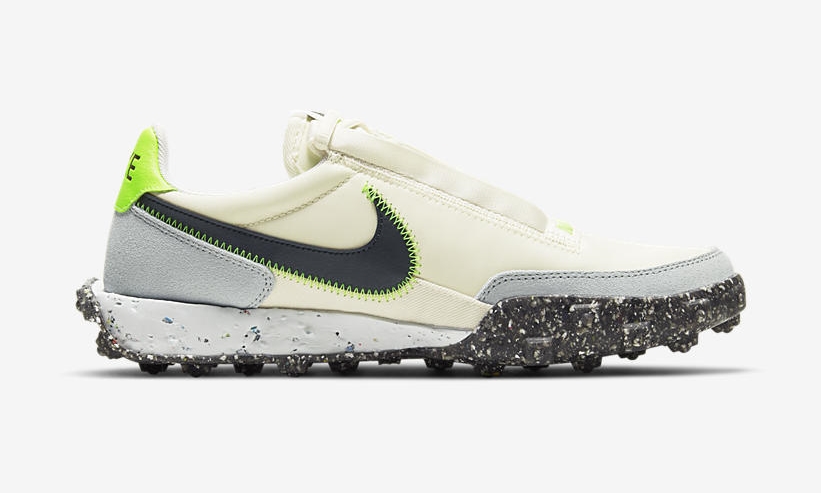 ナイキ ワッフル レーサー クレーター フォーム “ペールアイボリー/ブラック/エレクトリックグリーン” (NIKE WAFFLE RACER CRATER FOAM “Pale Ivory/Black/Electric Green”) [CT1983-102]