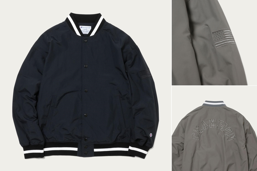 2月上旬発売！BEAUTY&YOUTH × Champion BASEBALL JACKET (ビューティアンドユース チャンピオン)