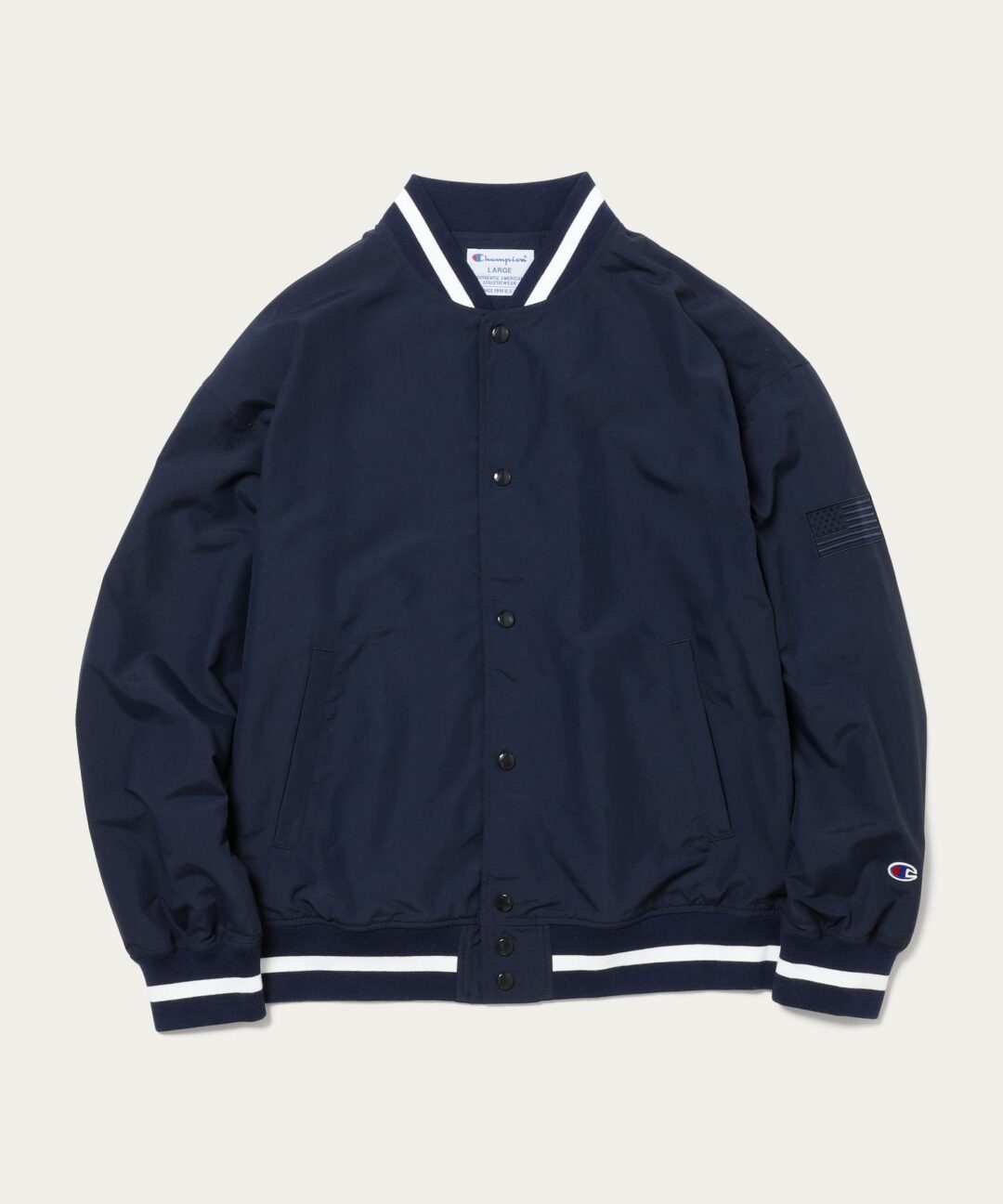 2月上旬発売！BEAUTY&YOUTH × Champion BASEBALL JACKET (ビューティアンドユース チャンピオン)