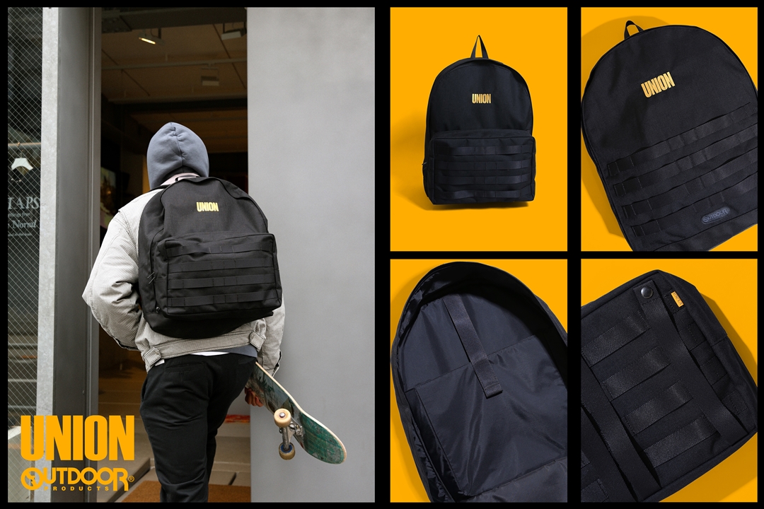 CORDURA素材を使用した UNION × OUTDOOR PRODUCTS "Large PALS Backpack"が1/15 発売 (ユニオン アウトドアプロダクツ)