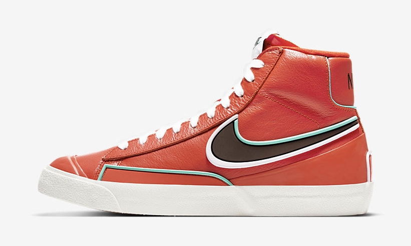 ナイキ ブレーザー ミッド 77 インフィニット/インフィナイト “オレンジ/ターコイズ/ブラウン” (NIKE BLAZER MID 77 INFINITE “Orange/Turquoise/Brown”) [DA7233-800]