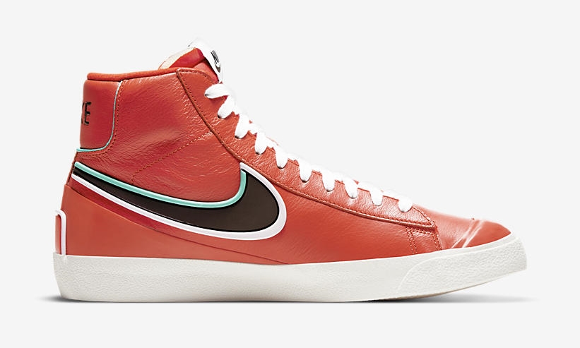 ナイキ ブレーザー ミッド 77 インフィニット/インフィナイト “オレンジ/ターコイズ/ブラウン” (NIKE BLAZER MID 77 INFINITE “Orange/Turquoise/Brown”) [DA7233-800]