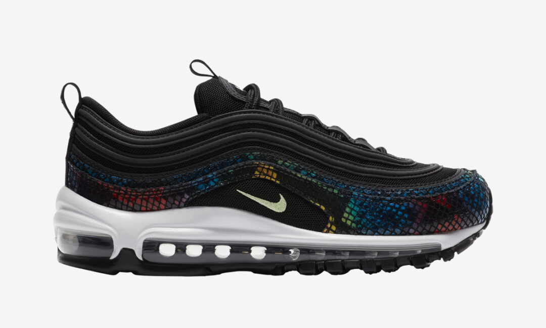 ナイキ ウィメンズ エア マックス 97 “ブラック/マルチカラー/ホワイト/ライトリキッドライム″ (NIKE WMNS AIR MAX 97 “Black/Multi″) [CW5595-002]