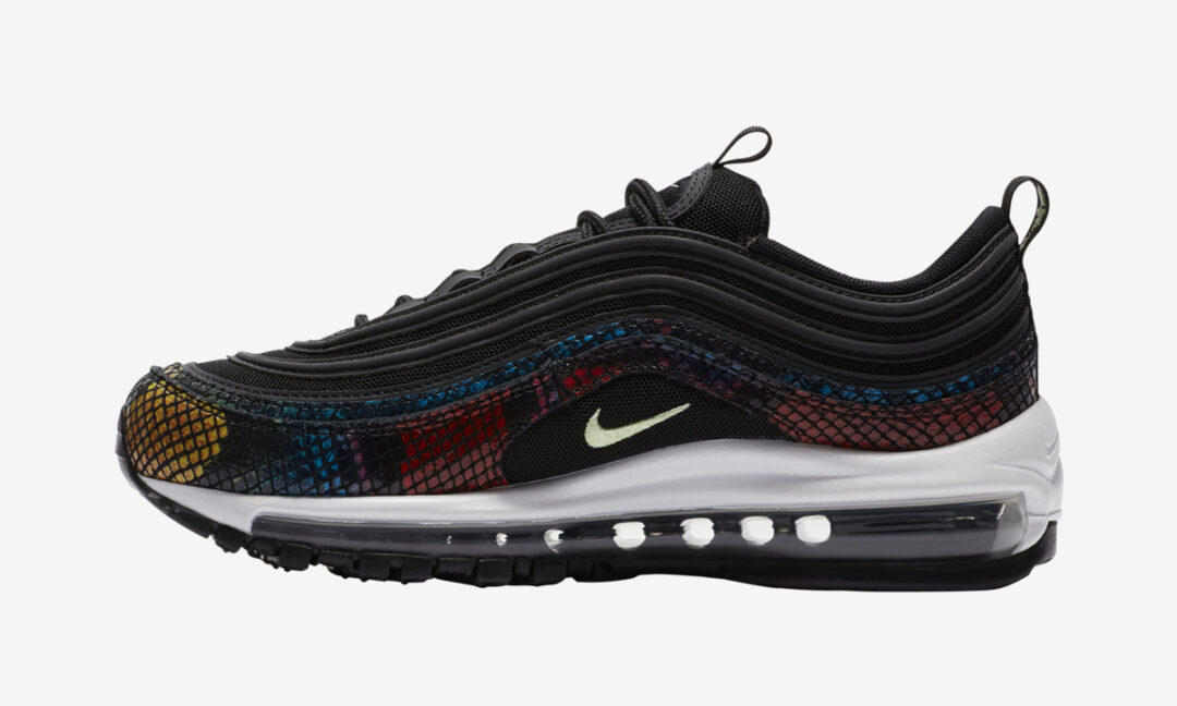 ナイキ ウィメンズ エア マックス 97 “ブラック/マルチカラー/ホワイト/ライトリキッドライム″ (NIKE WMNS AIR MAX 97 “Black/Multi″) [CW5595-002]