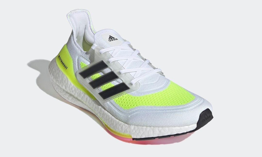 2/4 発売！adidas ULTRA BOOST 21 “White/Core Black/Solar Yellow” (アディダス ウルトラ ブースト 21 “ホワイト/コアブラック/ソーラーイエロー”) [FY0377]