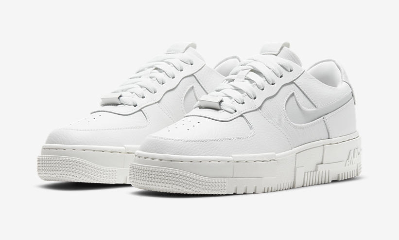 ナイキ ウィメンズ エア フォース 1 ロー ピクセル “サミットホワイト/フォトンダスト” (NIKE WMNS AIR FORCE 1 LOW PIXEL “Summit White/Photon Dust”) [CK6649-102]