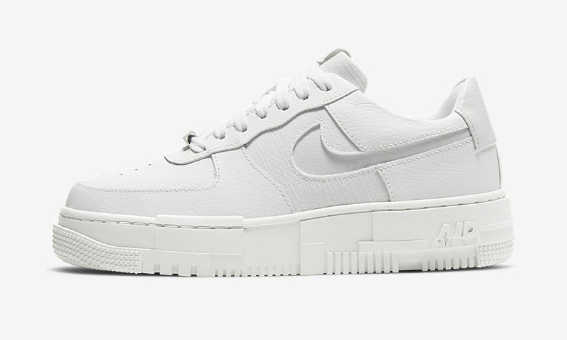 ナイキ ウィメンズ エア フォース 1 ロー ピクセル “サミットホワイト/フォトンダスト” (NIKE WMNS AIR FORCE 1 LOW PIXEL “Summit White/Photon Dust”) [CK6649-102]