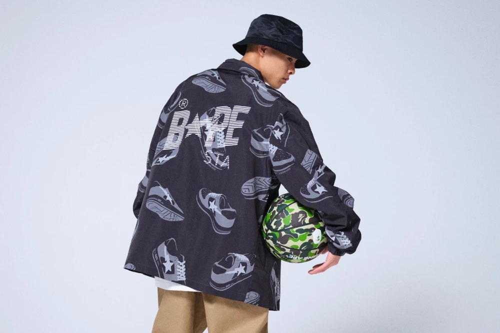 A BATHING APE から様々な角度のBAPE STA™をイラストに落とし込んだ新柄「RANDOM BAPE STA PATTERN」を使用したアイテムが1/16 発売 (ア ベイシング エイプ)