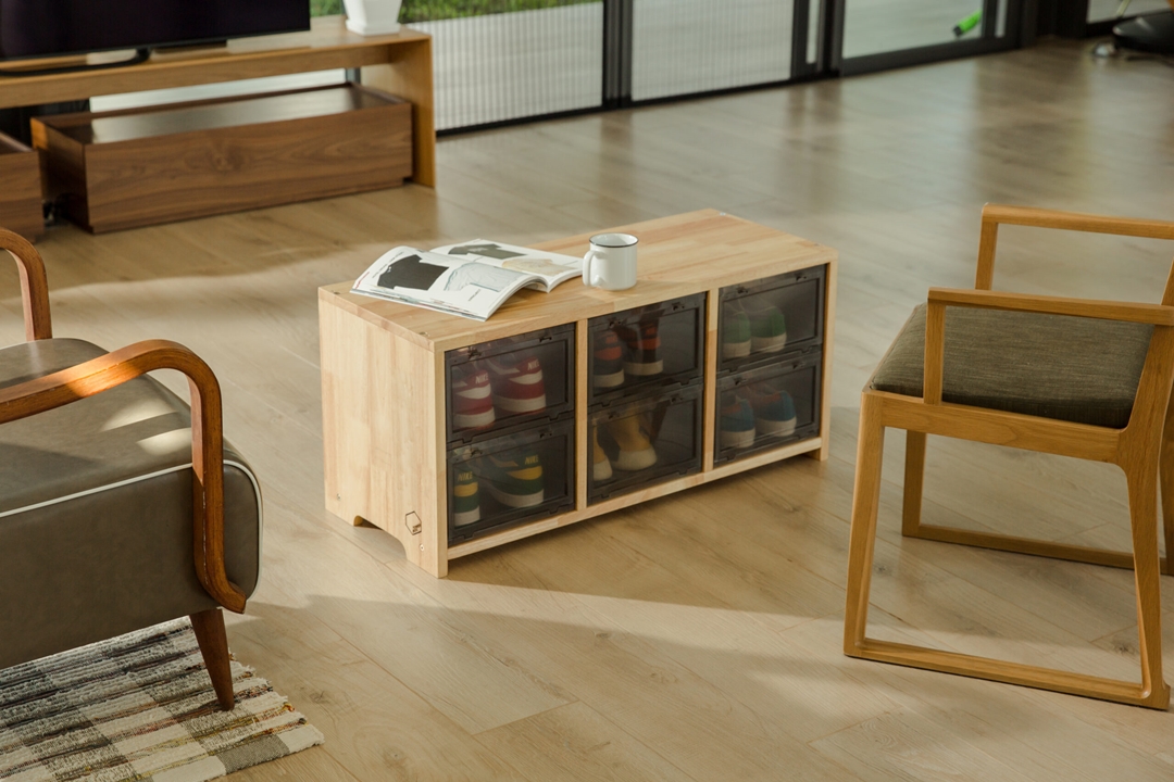 【国内 11/24 発売】ローテーブルにもスツールにもなっちゃう「TOWER BOX SNEAKERS WOODEN STOOL」が発売 (タワーボックス)