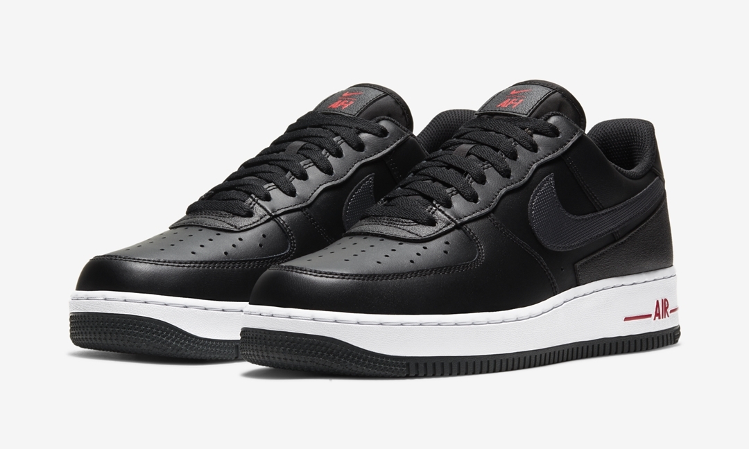 ナイキ エア フォース 1 ロー “ブラック/レッド” (NIKE AIR FORCE 1 LOW “Black/Red”) [DD7113-001]