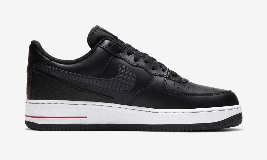 ナイキ エア フォース 1 ロー “ブラック/レッド” (NIKE AIR FORCE 1 LOW “Black/Red”) [DD7113-001]