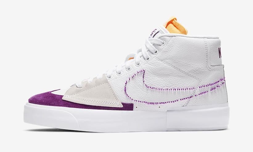 国内 2/24 発売！ナイキ SB ブレーザー ミッド エッジ “ホワイト/パープル/ゴールド” (NIKE SB BLAZER MID EDGE “White/Purple/Gold”) [DA2189-100]