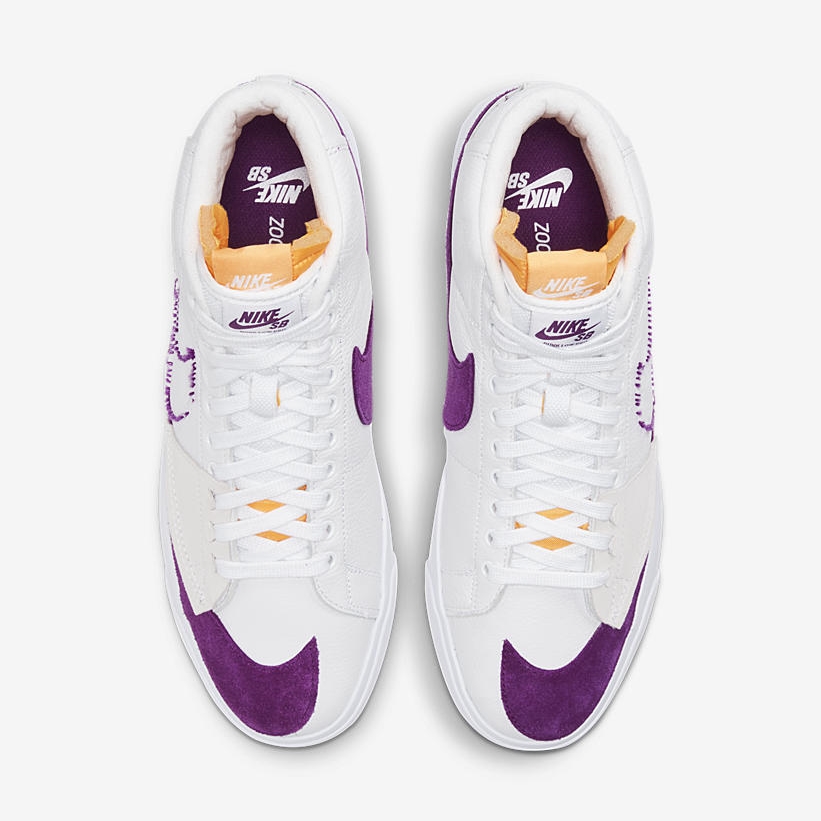 国内 2/24 発売！ナイキ SB ブレーザー ミッド エッジ “ホワイト/パープル/ゴールド” (NIKE SB BLAZER MID EDGE “White/Purple/Gold”) [DA2189-100]