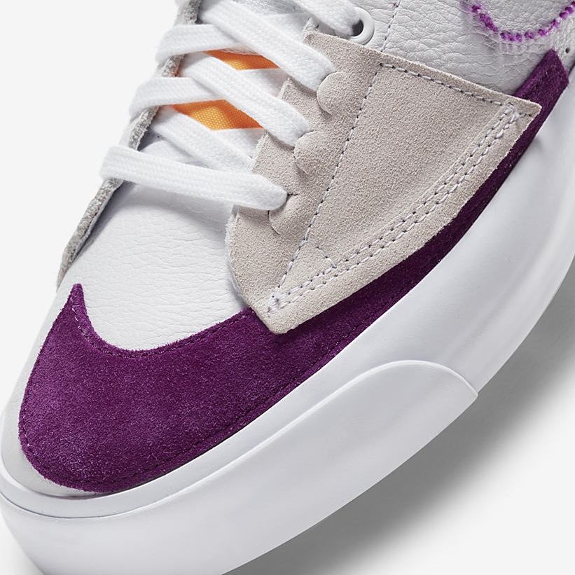 国内 2/24 発売！ナイキ SB ブレーザー ミッド エッジ “ホワイト/パープル/ゴールド” (NIKE SB BLAZER MID EDGE “White/Purple/Gold”) [DA2189-100]